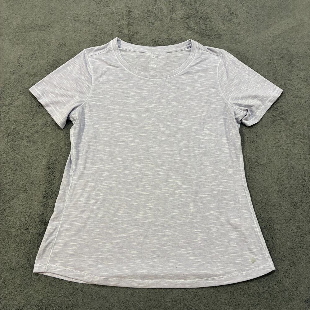 Apana Heather Gray Athletic Performance Short Sleeve T Shirt Women's Size XL